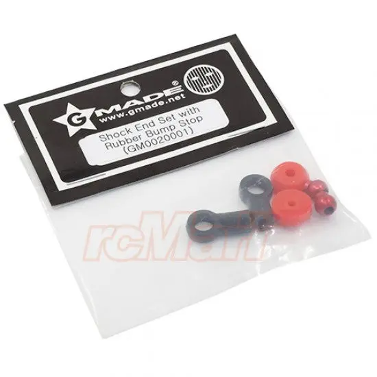 Gmade Shock End Set With Rubber Bump Stop 1