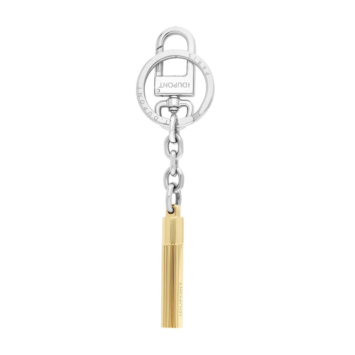 St Dupont Accessories Schlüsselanhänger Iconic, Palladium, Golden 1