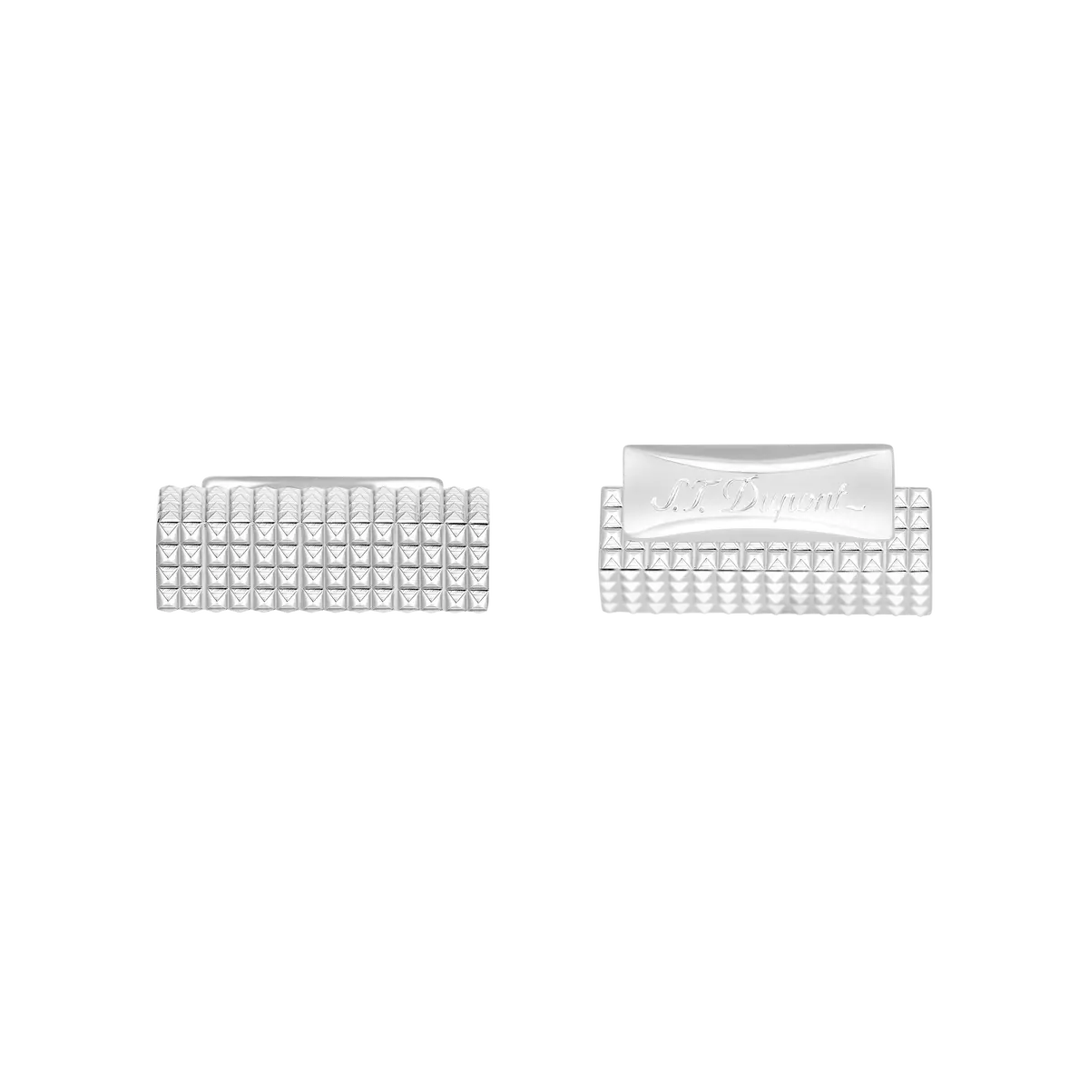 St Dupont Accessories Manschettenknopf Cufflinks, Palladium, Ltd. Edt., Silver 1