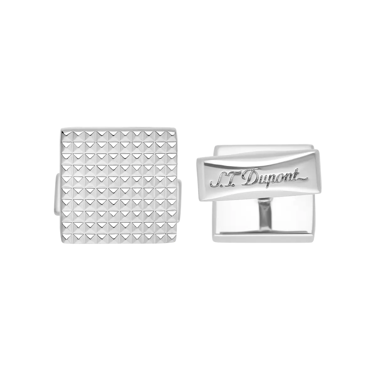 St Dupont Accessories Manschettenknopf Cufflinks, Palladium, Ltd. Edt., Silver 1