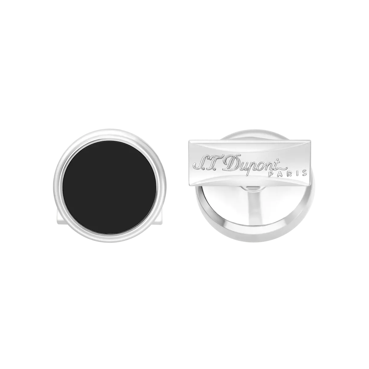 St Dupont Accessories Manschettenknopf Cufflinks, Palladium, Ltd. Edt., Silver 1