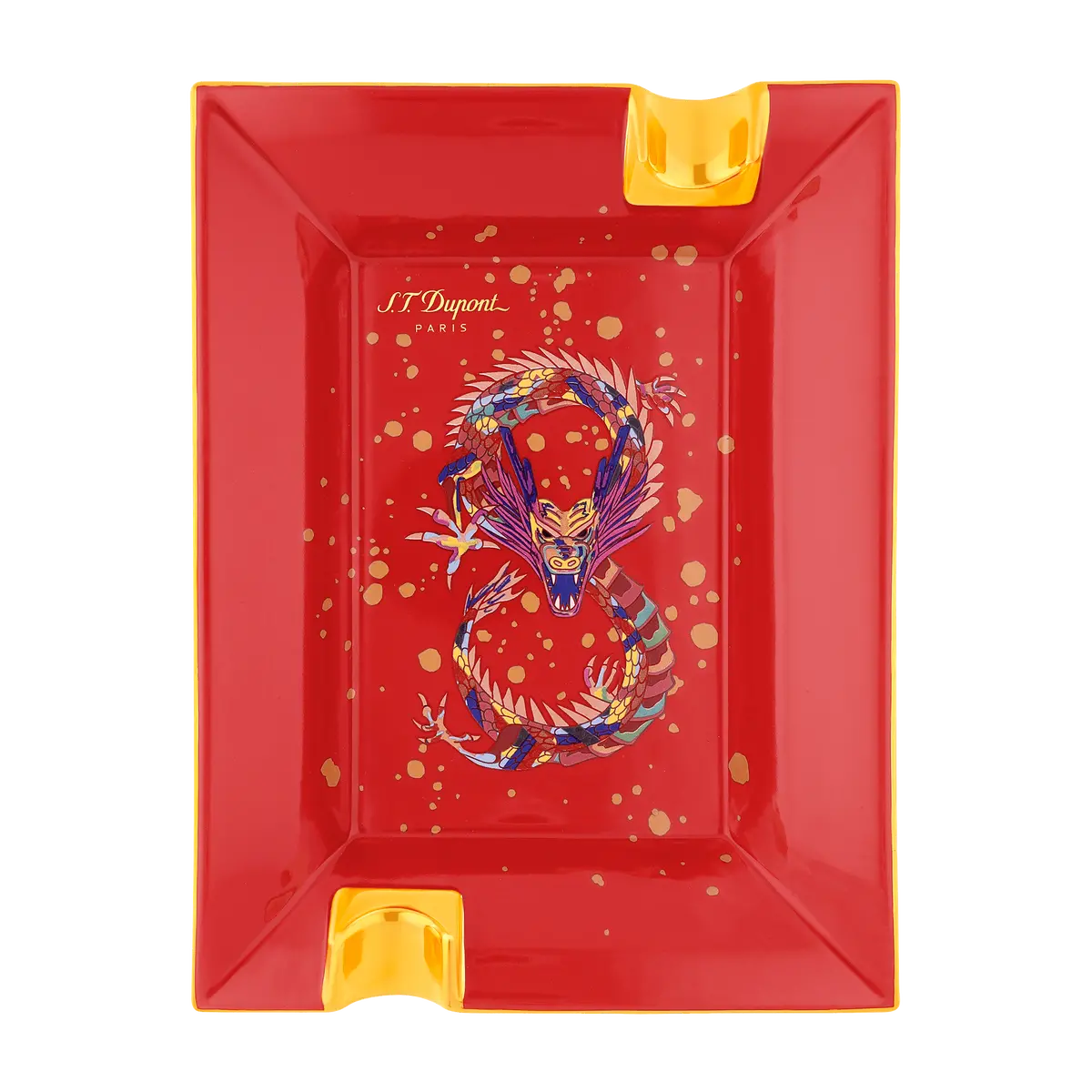 St Dupont Accessoires - Cigar Aschenbecher Dragon, Burgundy 1