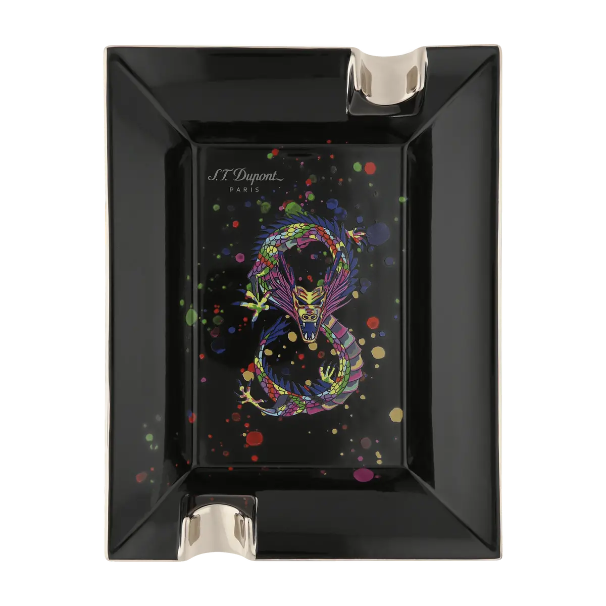 St Dupont Accessoires - Cigar Aschenbecher Dragon, Schwarz 1