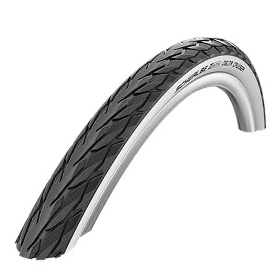 Schwalbe Delta Cruiser Tire 26” X 1 3/8  Kevlar Guard White 1