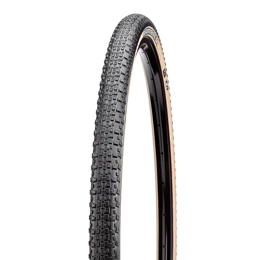 Maxxis Rambler Tire 700X40c Folding Tubeless Ready Dual Exo 60Tpi Tanwall 1