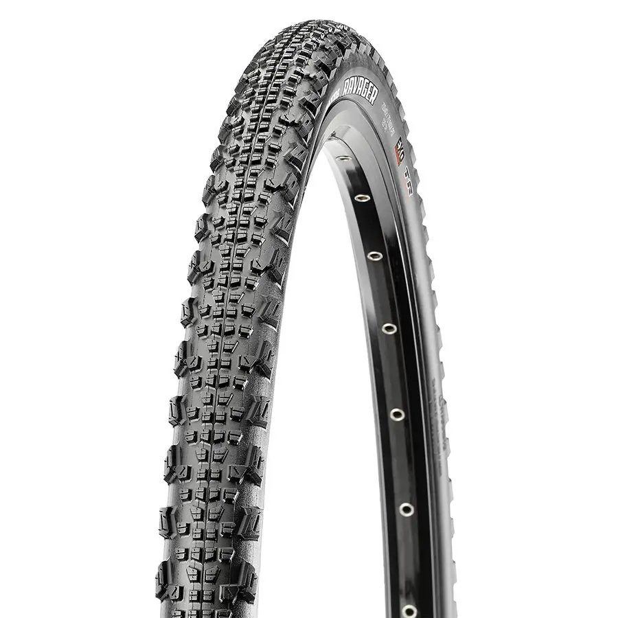 Maxxis Ravager Gravel Tire 700X50c Folding Tubeless Ready Dual Exo 60 Black 1