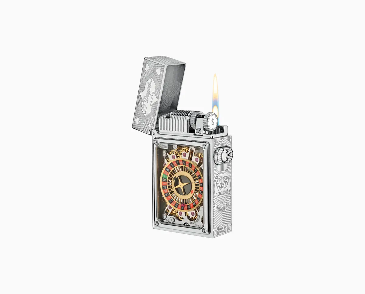 St Dupont Feuerzeug Haute Creation Palladium, Silver 1