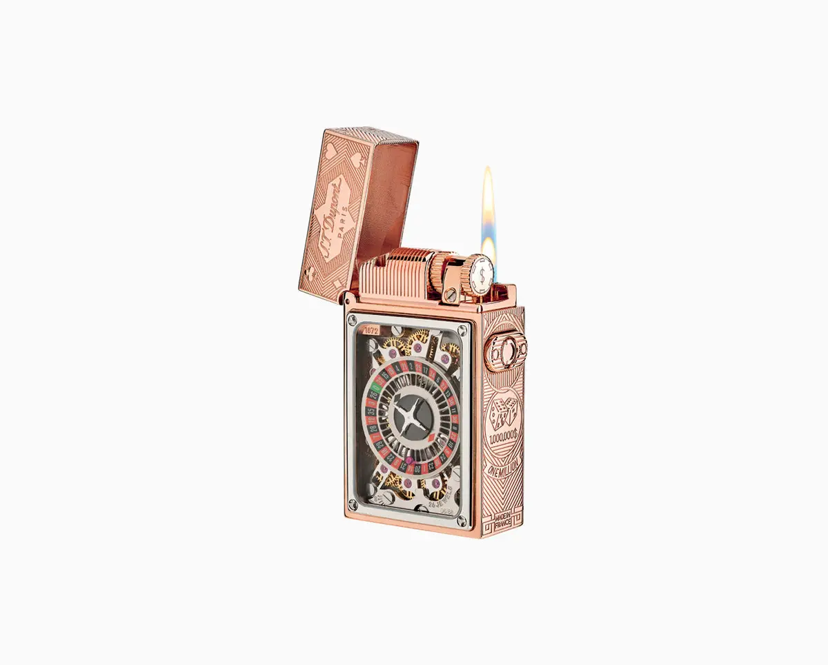 St Dupont Feuerzeug Haute Creation Ltd. Edt., Rosa 1