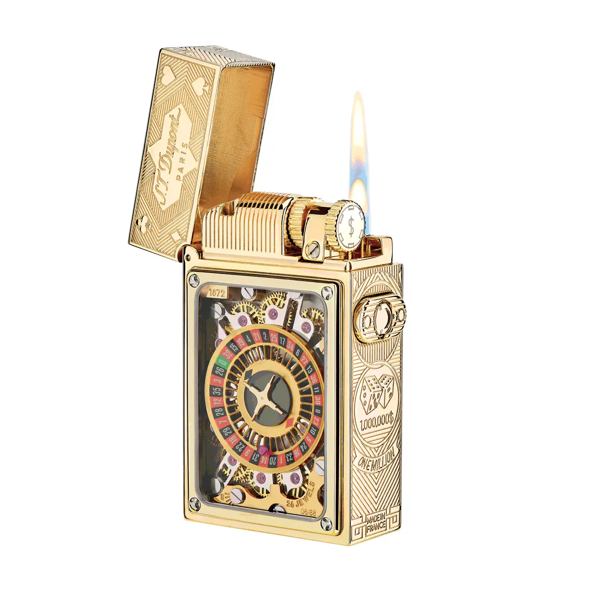 St Dupont Feuerzeug Haute Creation Golden 1