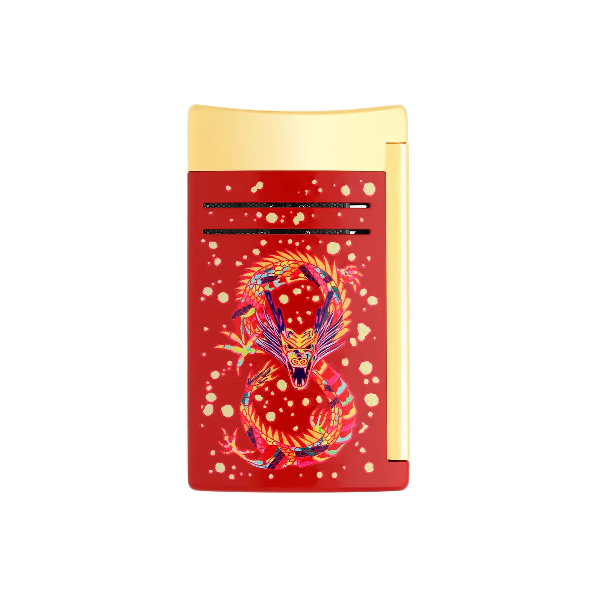 St Dupont Feuerzeug Maxijet Dragon, Ltd. Edt., Burgundy 1