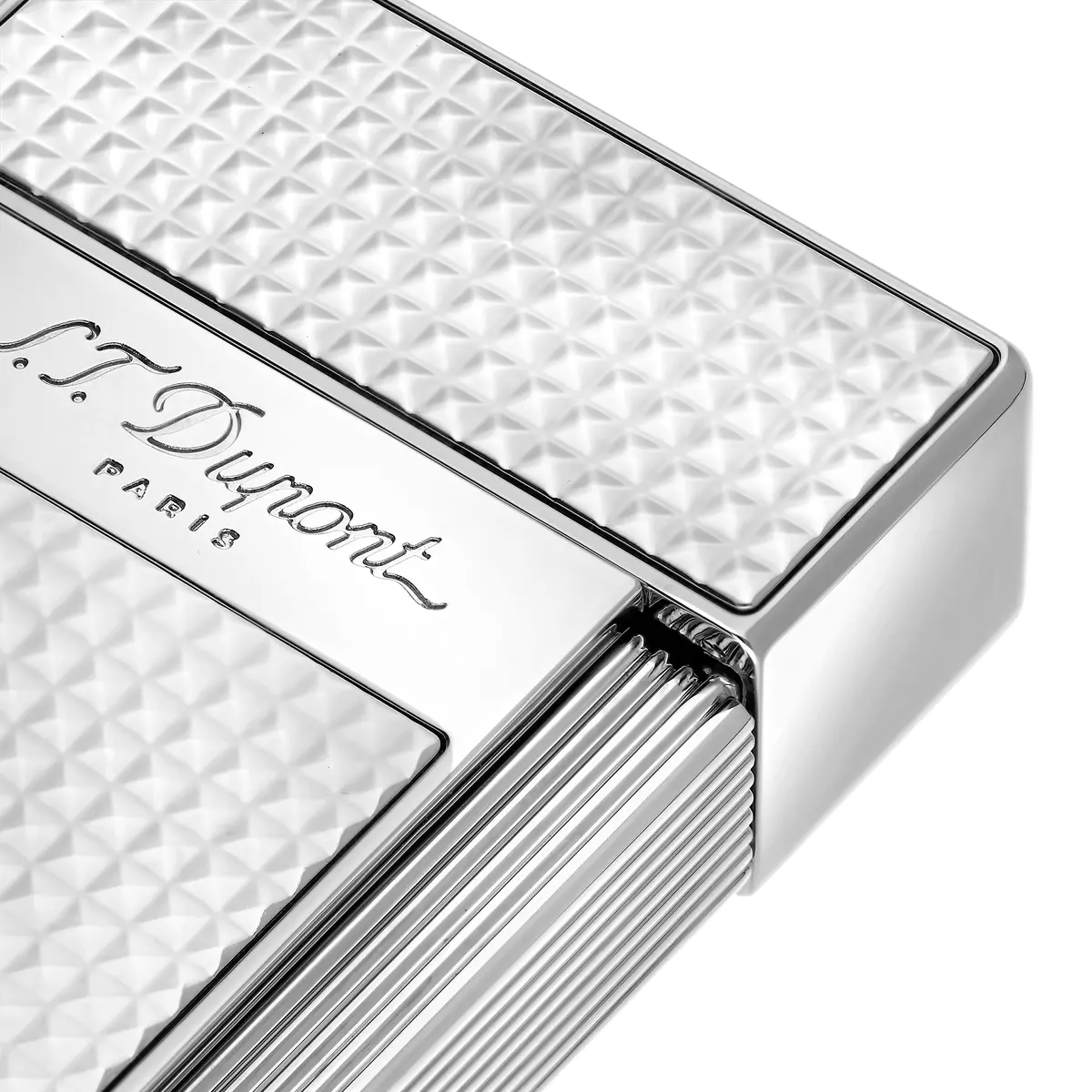 St Dupont Feuerzeug Biggy Palladium, Silver 2