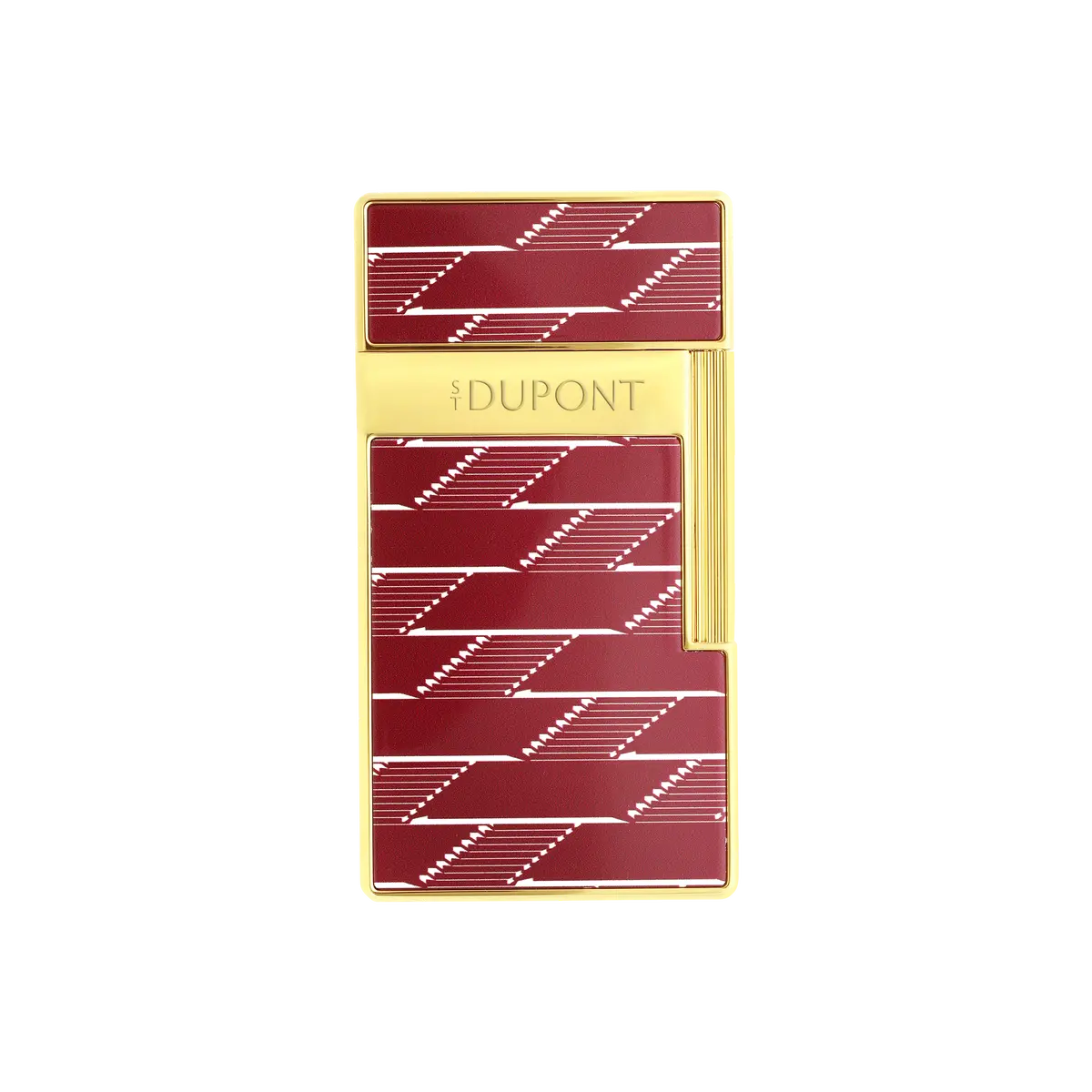 St Dupont Feuerzeug Biggy Monogram, Ltd. Edt., Burgundy 1