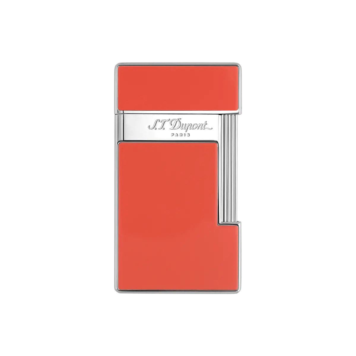 St Dupont Feuerzeug Slimmy Palladium, Coral 1