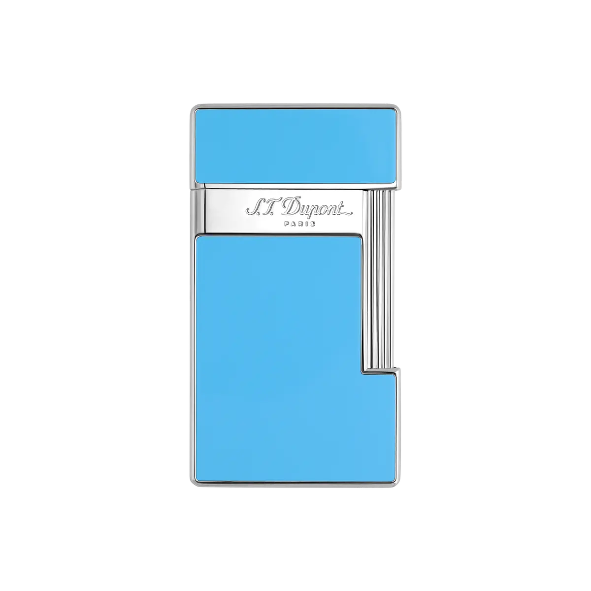 St Dupont Feuerzeug Slimmy Palladium, Turquoise-Blue 1