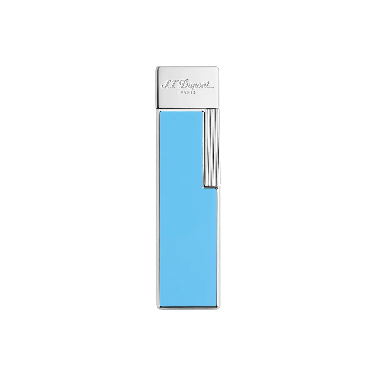 St Dupont Feuerzeug Twiggy Palladium, Turquoise-Blue 1