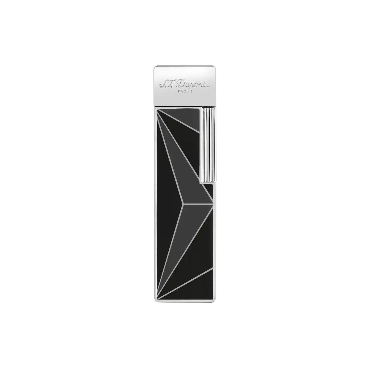 St Dupont Feuerzeug Twiggy Fire X, Palladium, Ltd. Edt., Schwarz 1
