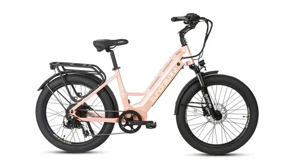 Eunorau Meta Step-Through  24" (Pastel Pink) 1