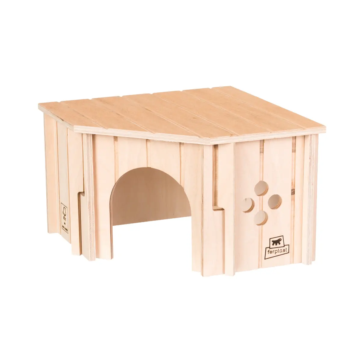Sin Corner Eckhaus Aus Holz Für Kleintiere 1
