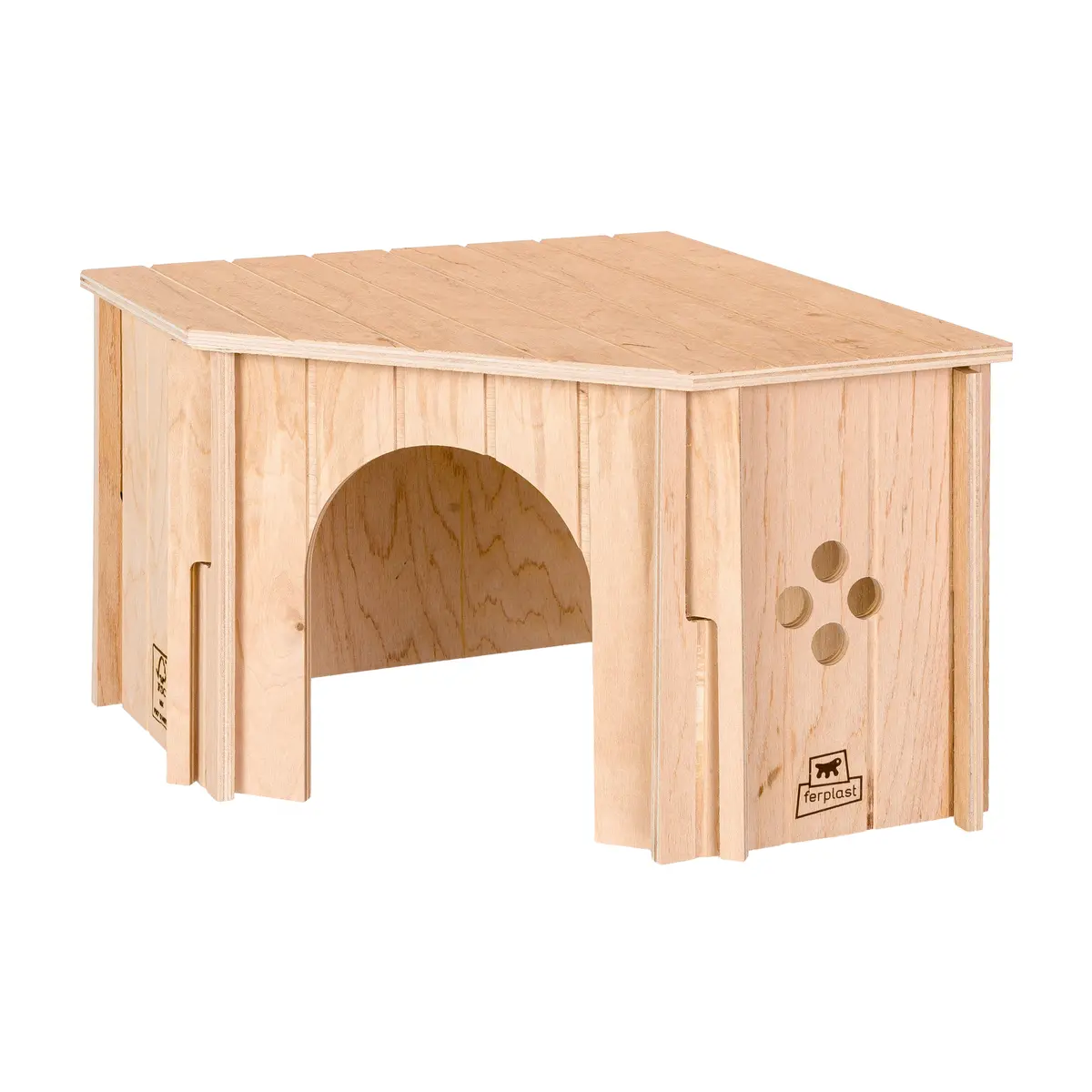 Sin Corner Eckhaus Aus Holz Für Kleintiere 1