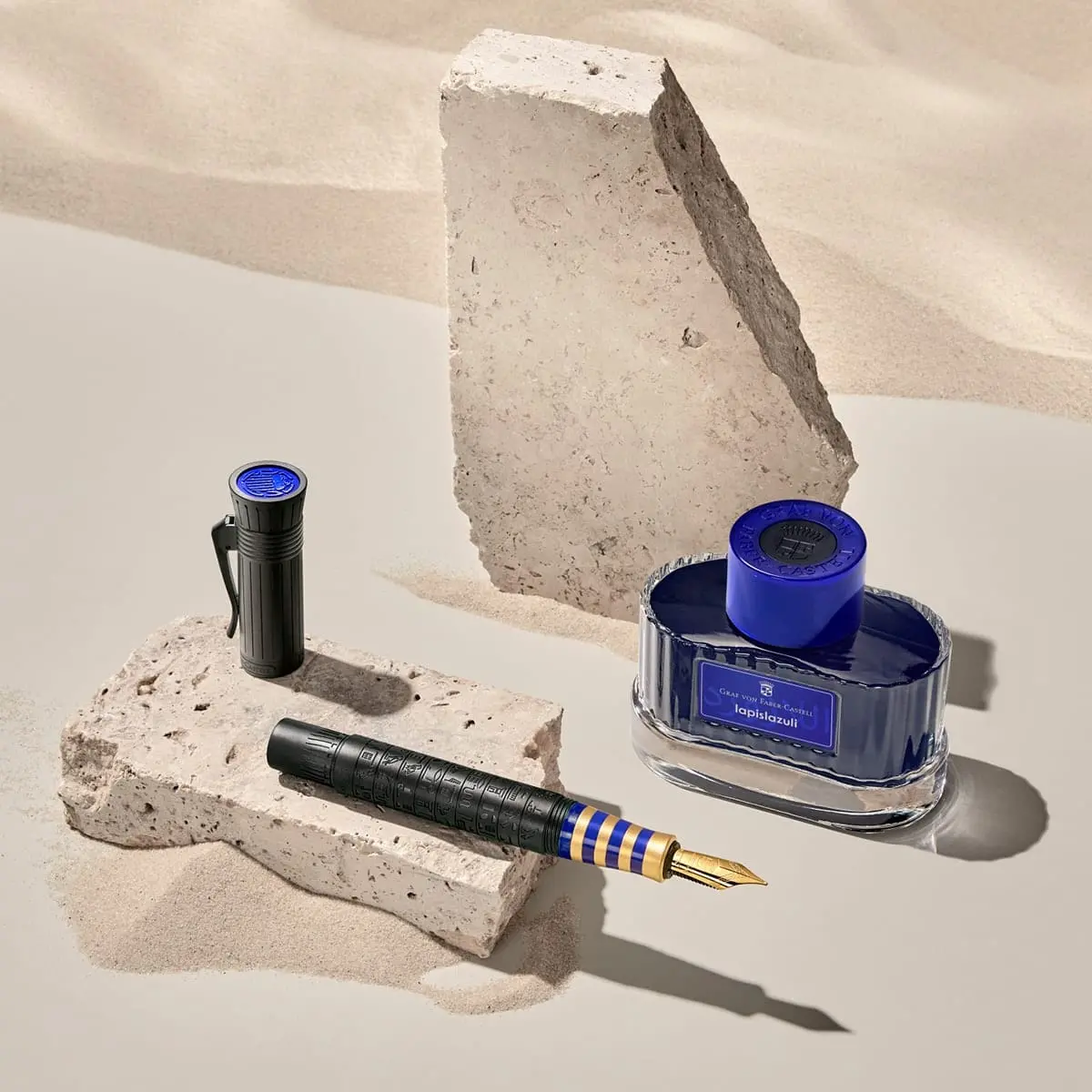 Graf Von Faber-Castell Füller, Pen Of The Year 2023 - Altes Ägypten, 18Kt, Schwarz 4