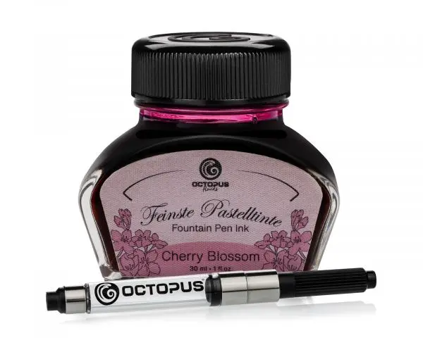 Octopus Fluids Gmbh Füllhaltertinte Octopus Fluids Pastell-Füllhaltertinten Pastell Rosa Cherry Blossom 30 Ml 1