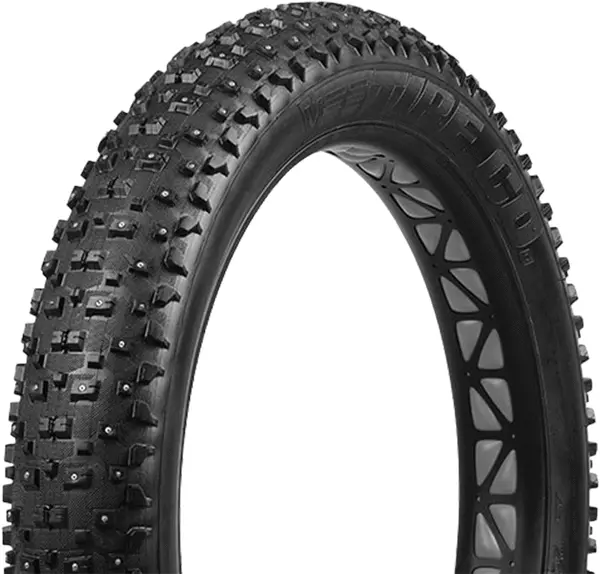 Vee Snowshoe Studded Tire 26”X 4.8”  Folding Bead Black 1