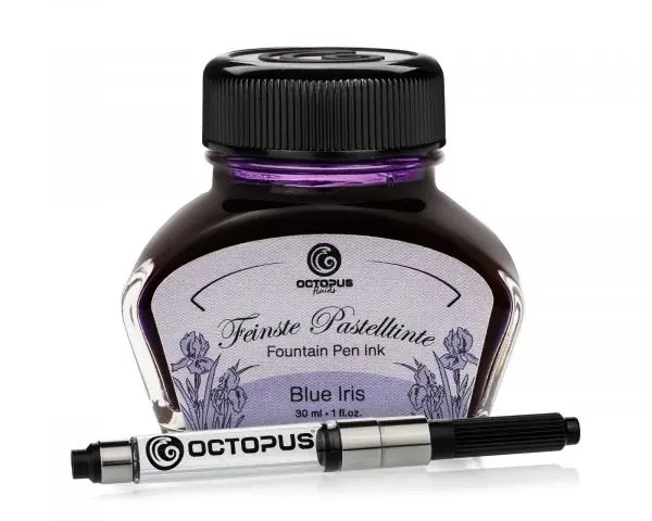 Octopus Fluids Füllhaltertinte Pastell Blue Iris Violett 30 Ml Inkl. Konverter 1