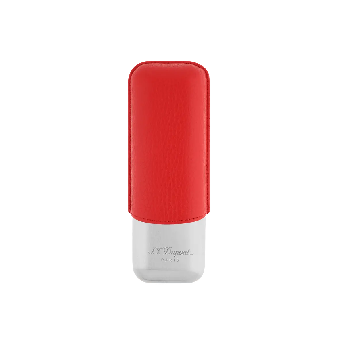 St Dupont Accessoires - Cigar 2 Zigarren Etui Chrom, Rot 1