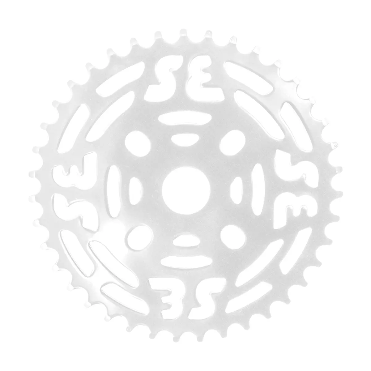 Se Bikes 1/8 Steel Chainring: 39T (White) 1