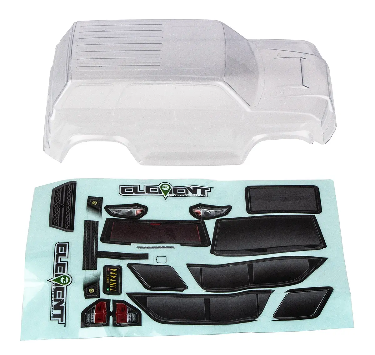 Team Associated Clear Body W/Decals: Enduro 24 Trailrunner 1