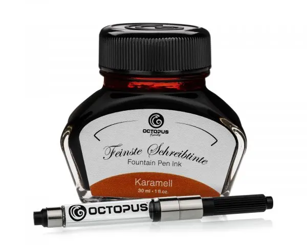 Octopus Fluids Schreibtinte Karamell Mit Konverter Set 1
