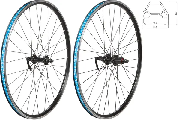 49N 26” Front Wheel Qr 10X135mm 32H Qr Rim Brake (Black) 1