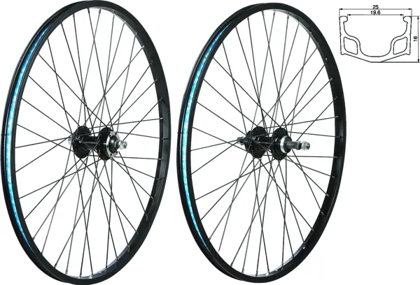 49N 26” Mtb Front Wheel Rim/Disk Brake 3/8”X100mm 36H Nutted (Freewheel) 1