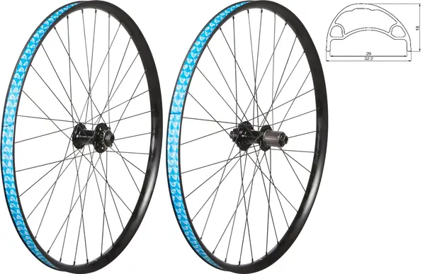 49N Rear Wheel 27.5" 6 Bolt Disc (Black) 1