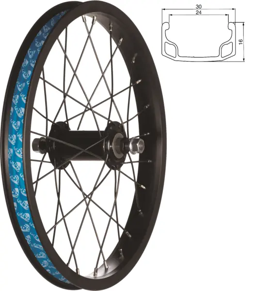 49N Front Wheel 16" (Black) 1