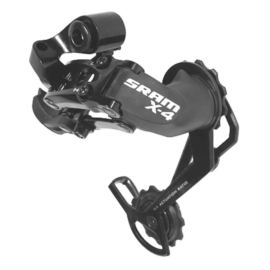 Sram X4 Rear Derailleur Long Cage (Black) 1
