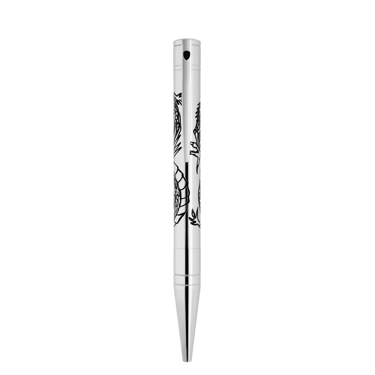 St Dupont Kugelschreiber D Initial Dragon, Palladium, Ltd. Edt., Silver 1