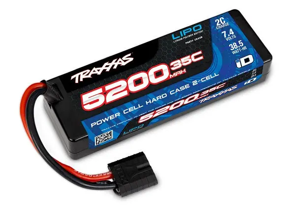 Traxxas 2S 5200Mah 7.4V 35C Hardcase Lipo Battery 1