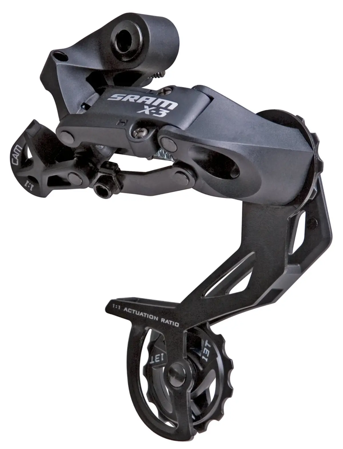 Sram X3 Rear Derailleur Long Cage (Black) 1