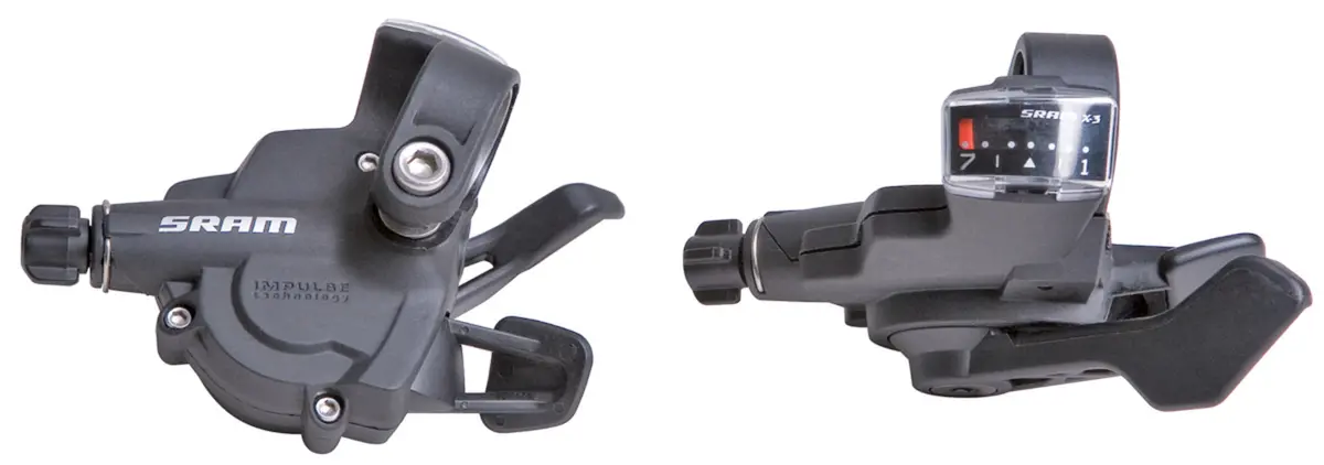 Sram X3 Trigger Shifter Set 7 Speed (Rear) 1