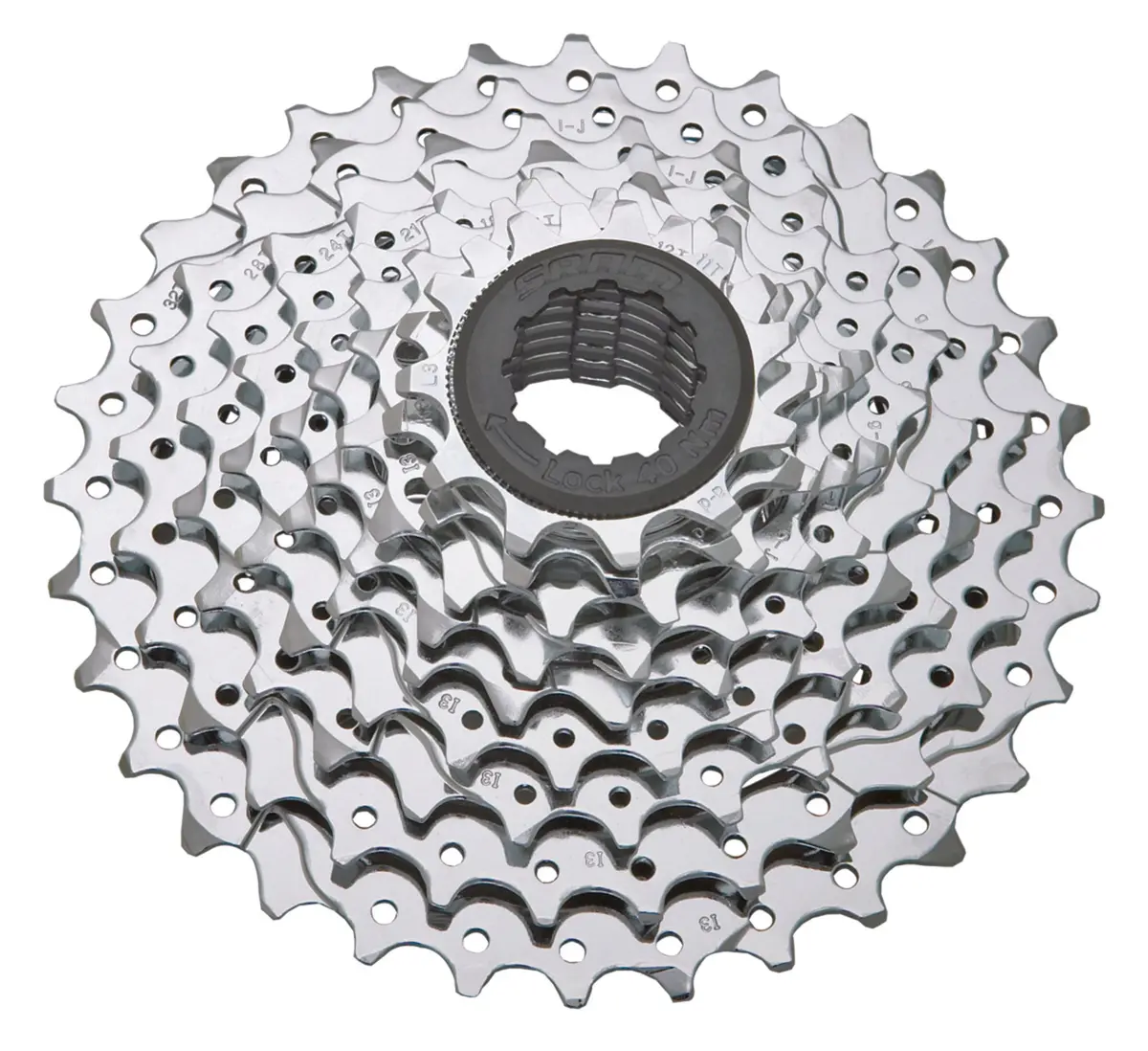 Sram Pg-1030 11-36T 10-Speed Cassette: Silver 1