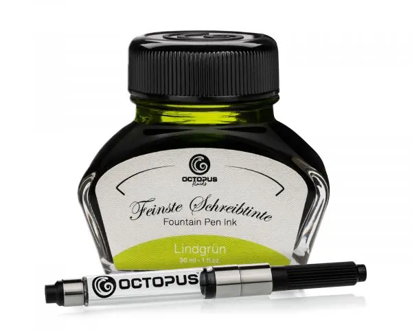 Octopus Fluids Füllhaltertinte-Set Classic Schreibtinten Lindgrün Mit Konverter 1