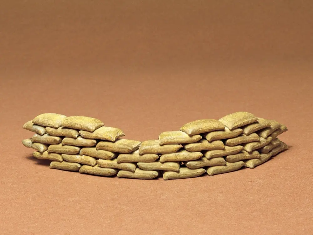 Tamiya 1/35 Military Miniatures Sand Bag Set Model Kit 1