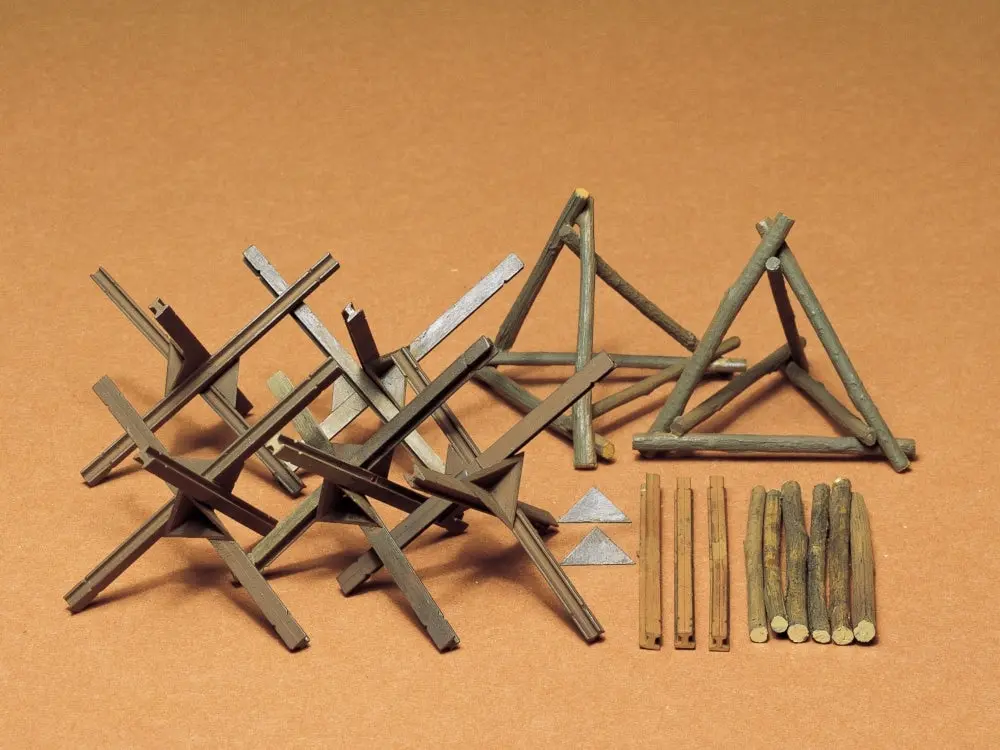 Tamiya 1/35 Military Miniatures Barricades Model Kit 1