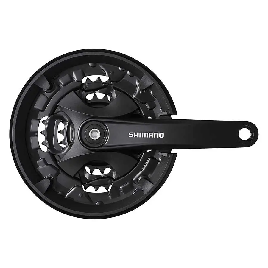 Shimano Fc-Mt101 9Sp Crankset (Black) 1