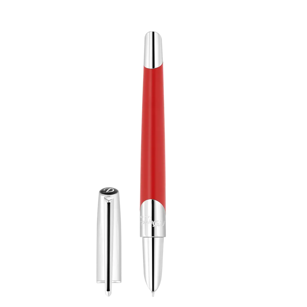 St Dupont Füllfederhalter Defi Milenium Defi, Palladium, Rot 1