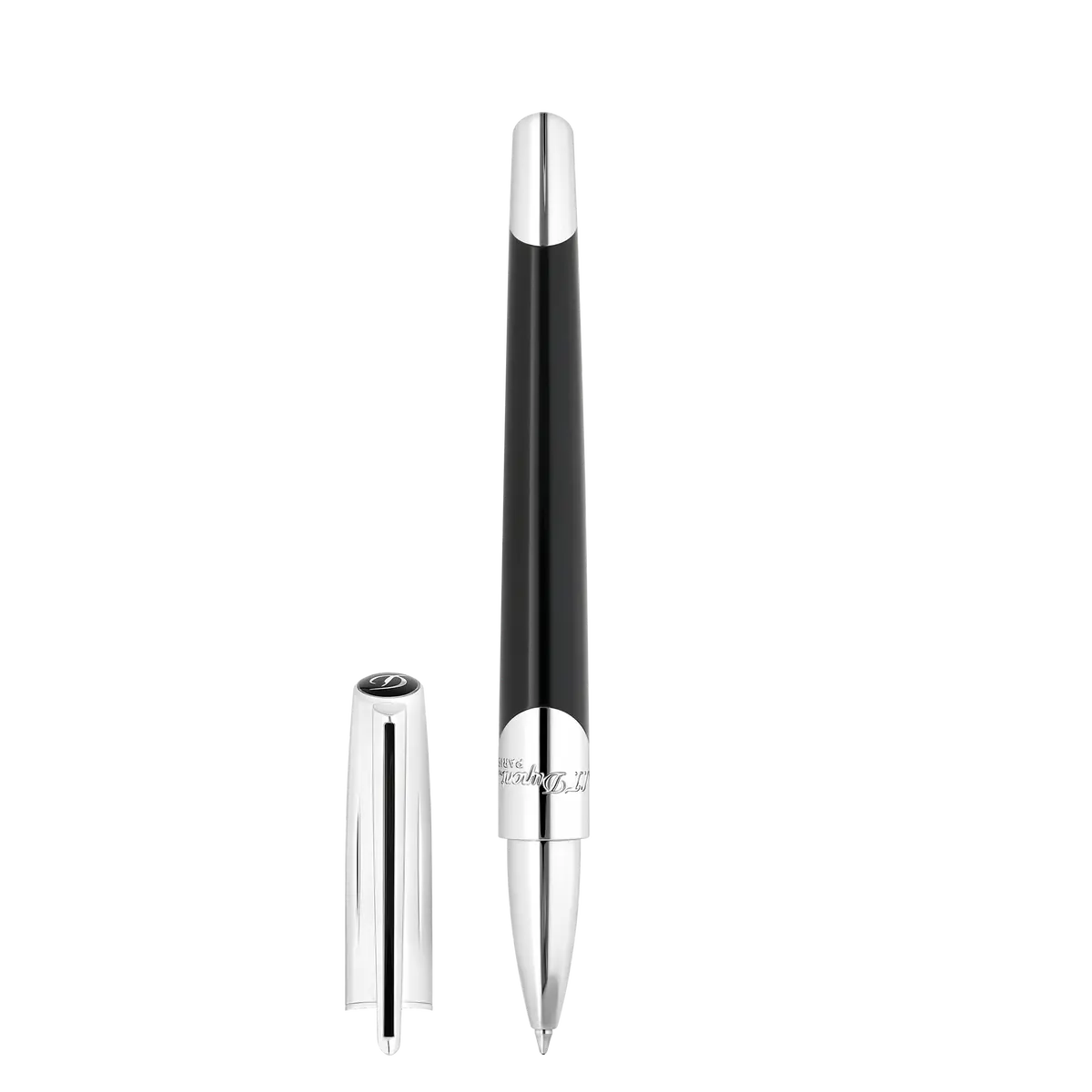 St Dupont Tintenroller Defi Milenium Defi, Palladium, Schwarz 1