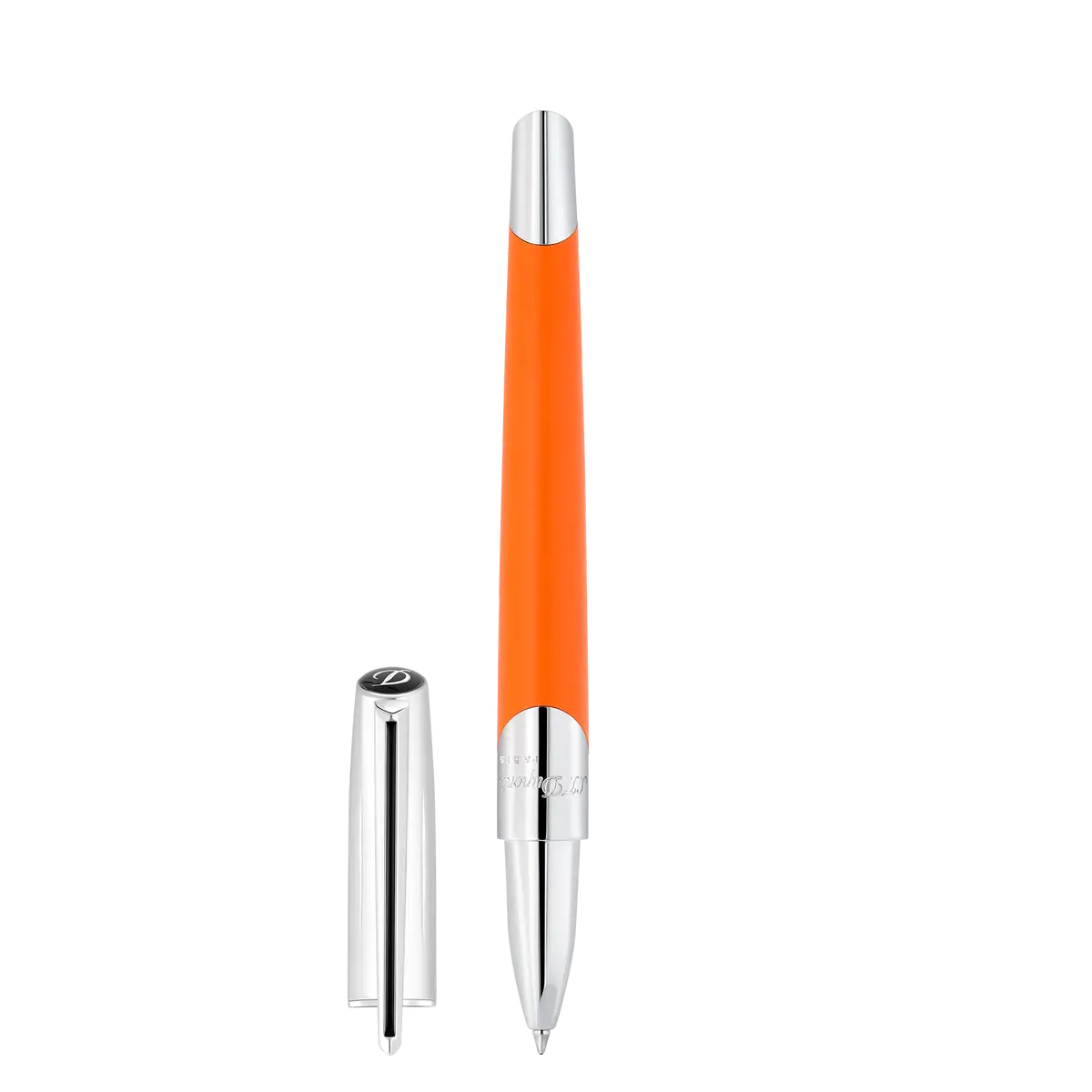 St Dupont Tintenroller Defi Milenium Defi, Palladium, Orange 1