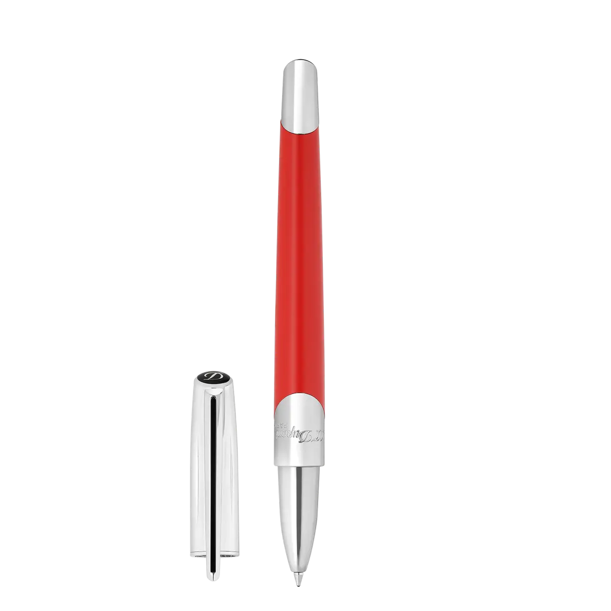 St Dupont Tintenroller Defi Milenium Defi, Palladium, Rot 1