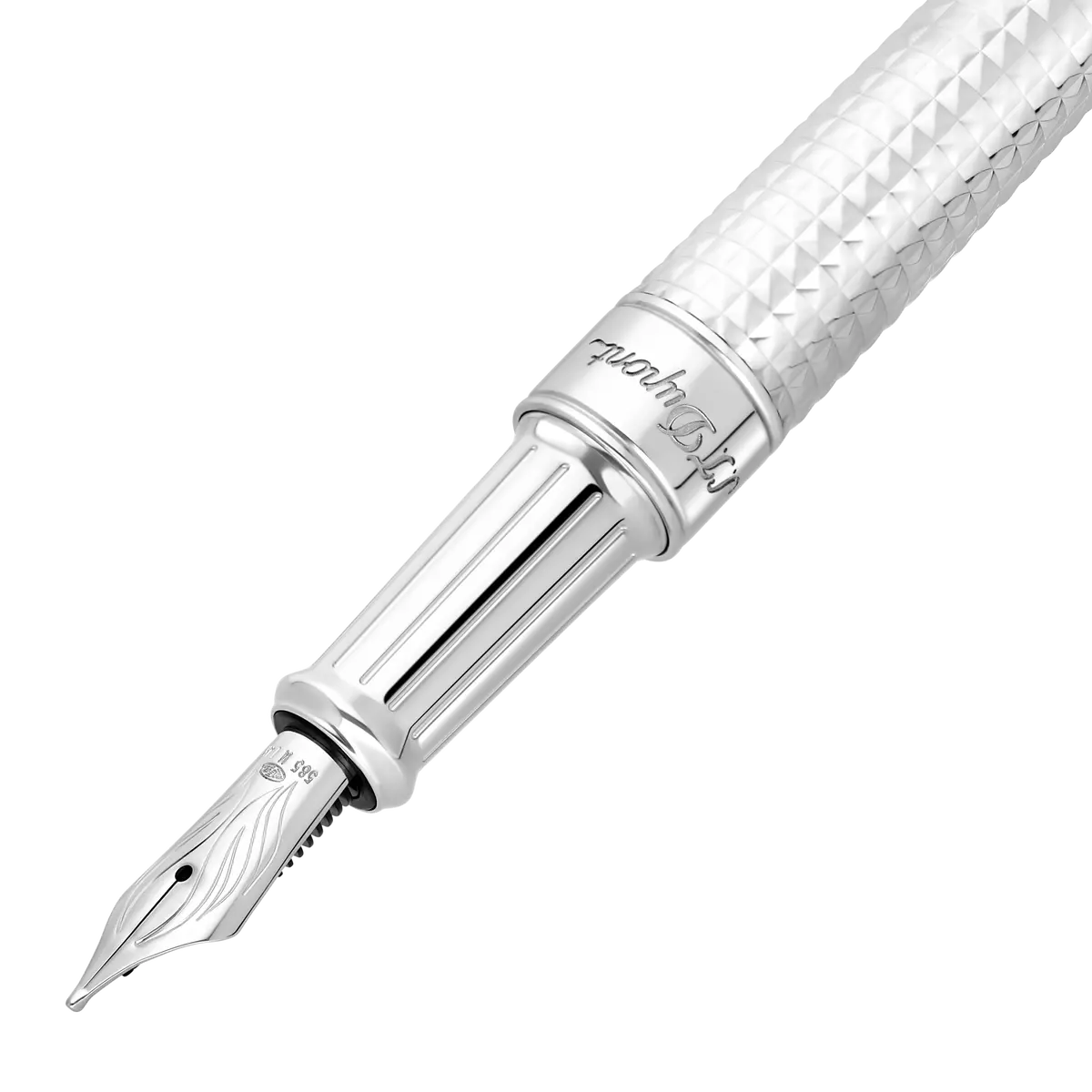 St Dupont Füllfederhalter Line D Eternity Eternity, Palladium, Silver 1